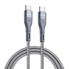 USB C Cable Fast Charging Nylon Braided 65W 2M - Grey