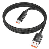 USB C to USB C Cable 100W PD Nylon Braided Metallic HOCO U126 - 1.2M