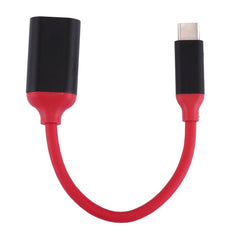 USB-C / Type-C 3.1 Male to USB 3.0 Female OTG Converter Adapter Cable - Red