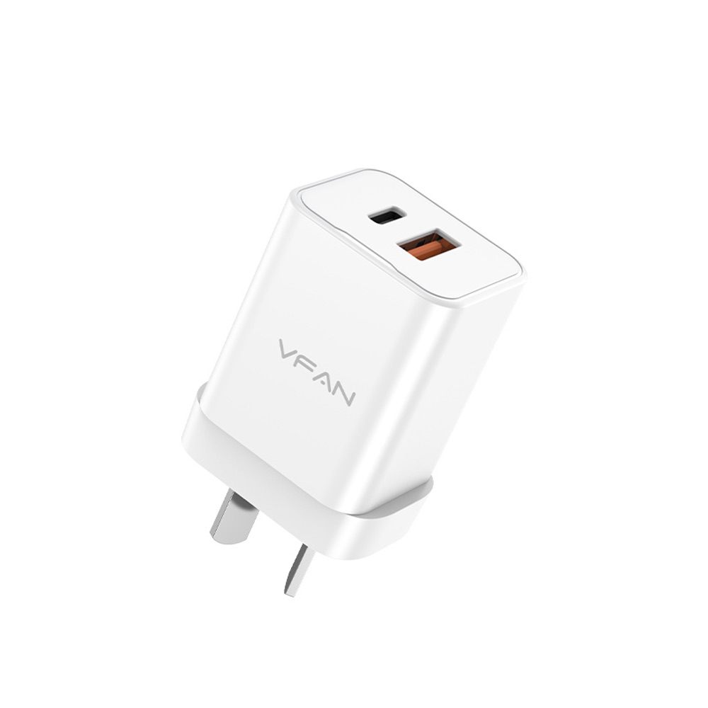 USB Wall Charger 35W GaN Ultra Fast Charger w/ USB-C & USB-A