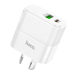 USB Wall Charger HOCO 20W NU1 Super Fast Charger w/ USB-C & USB-A