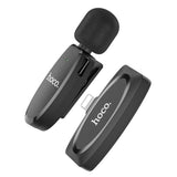 Wireless Microphone Lavalier Digital HOCO Lighting Connector - Black