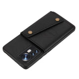 Xiaomi 12 Pro Case PU leather With Four Cards Slots - Black