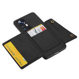 Xiaomi 12 Pro Case PU leather With Four Cards Slots - Black