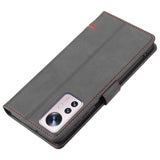 Xiaomi 12 Pro Case Magnetic Splicing PU Leather - Black