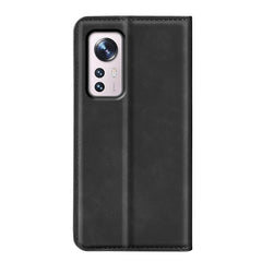 Xiaomi 12 Pro Case Flip PU Leather Protective - Black