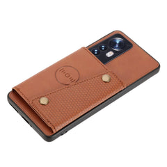 Xiaomi 12 Pro Case Double Buckle PU and TPU - Brown