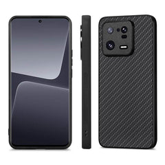 Xiaomi 13 Pro Case Brushed Texture Carbon Fiber TPU - Black