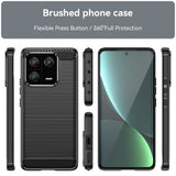 Xiaomi 13 Pro Case Shockproof Brushed Texture TPU - Black