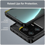 Xiaomi 13 Pro Case Shockproof Brushed Texture TPU - Black