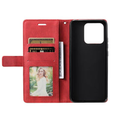 Xiaomi 13 Pro Case Magnetic PU Leather Flip Wallet - Red