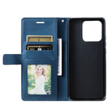 Xiaomi 13 Pro Case Magnetic PU Leather Flip Wallet - Blue