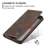 Xiaomi 13 Pro Case Secure Magnetic PU Leather - Coffee