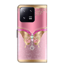 Xiaomi 13 Pro Case Magnetic Splicing - Pink Bottom Butterfly