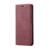 Xiaomi 13 Pro Case Magnetic PU Leather Wallet - Wine Red