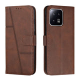 Xiaomi 13 Pro Case Magnetic PU Leather Wallet - Brown