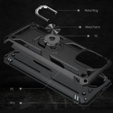 Xiaomi Mi 11 Lite Case Protective Armour Ring Holder - Black