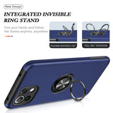 Xiaomi Mi 11 Lite Case Armour Shockproof with Ring Holder - Blue