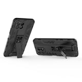 Xiaomi Mi 11 Lite Case Stand holder PC and TPU - Black