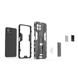 Xiaomi Mi 11 Lite Case Stand holder PC and TPU - Black