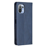 Xiaomi Mi 11 Lite Case Protective PU Leather Flip Wallet - Blue