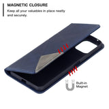 Xiaomi Mi 11 Lite Case Protective PU Leather Flip Wallet - Blue