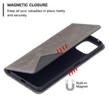 Xiaomi Mi 11 Lite Case PU Leather Flip Wallet - Grey