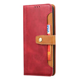 Xiaomi Mi 11 Lite Case Premium Calf Texture PU Leather - Red