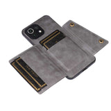 Xiaomi Mi 11 Lite Case Protective Four Card Slots - Grey