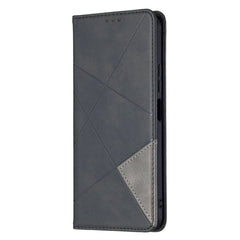 Xiaomi Mi 11 Lite Case Rhombus Texture PU Leather - Black