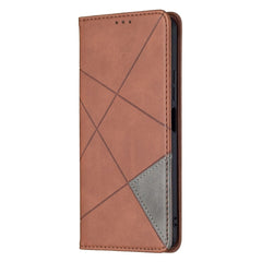 Xiaomi Mi 11 Lite Case Rhombus Texture Flip - Brown