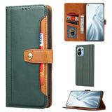 Xiaomi Mi 11 Lite Case Double-Fold Flip PU Leather - Green