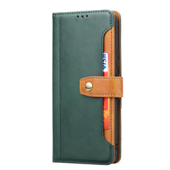 Xiaomi Mi 11 Lite Case Double-Fold Flip PU Leather - Green