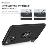 Xiaomi Mi 11 Lite Case Back Metal Ring Holder - Black