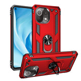 Xiaomi Mi 11 Lite Case Secure Grip Ring Holder - Red