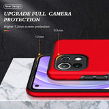 Xiaomi Mi 11 Lite Case Protective Metal Ring Holder - Red