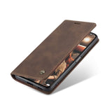 Xiaomi Mi 11X Pro Case TPU and PU Leather Wallet - Coffee