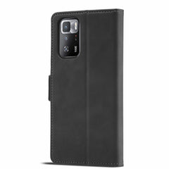 Xiaomi Redmi Note 10 Pro Dual-side Buckle Secure Flip Wallet - Black