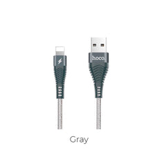 Lightning Cable 1.2M HOCO U32 Unswerving Steel braided