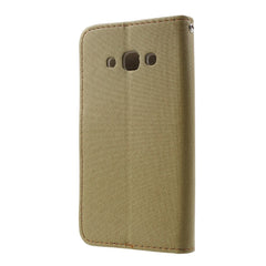 Samsung Galaxy J3 2017 ROAR KOREA Twill Grain Wallet Case - Khaki