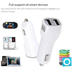 Car Charger HAWEEL Dual USB Port White