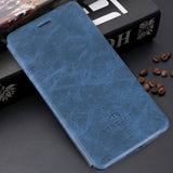 iPhone X / XS Case Made With PU Leather and TPU - Dark Blue