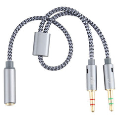 Aux Audio Cable 3.5mm Female to Microphone + Audio Male