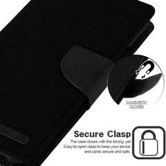 iPhone 12 Pro Max Case MERCURY GOOSPERY Canvas Diary - Black