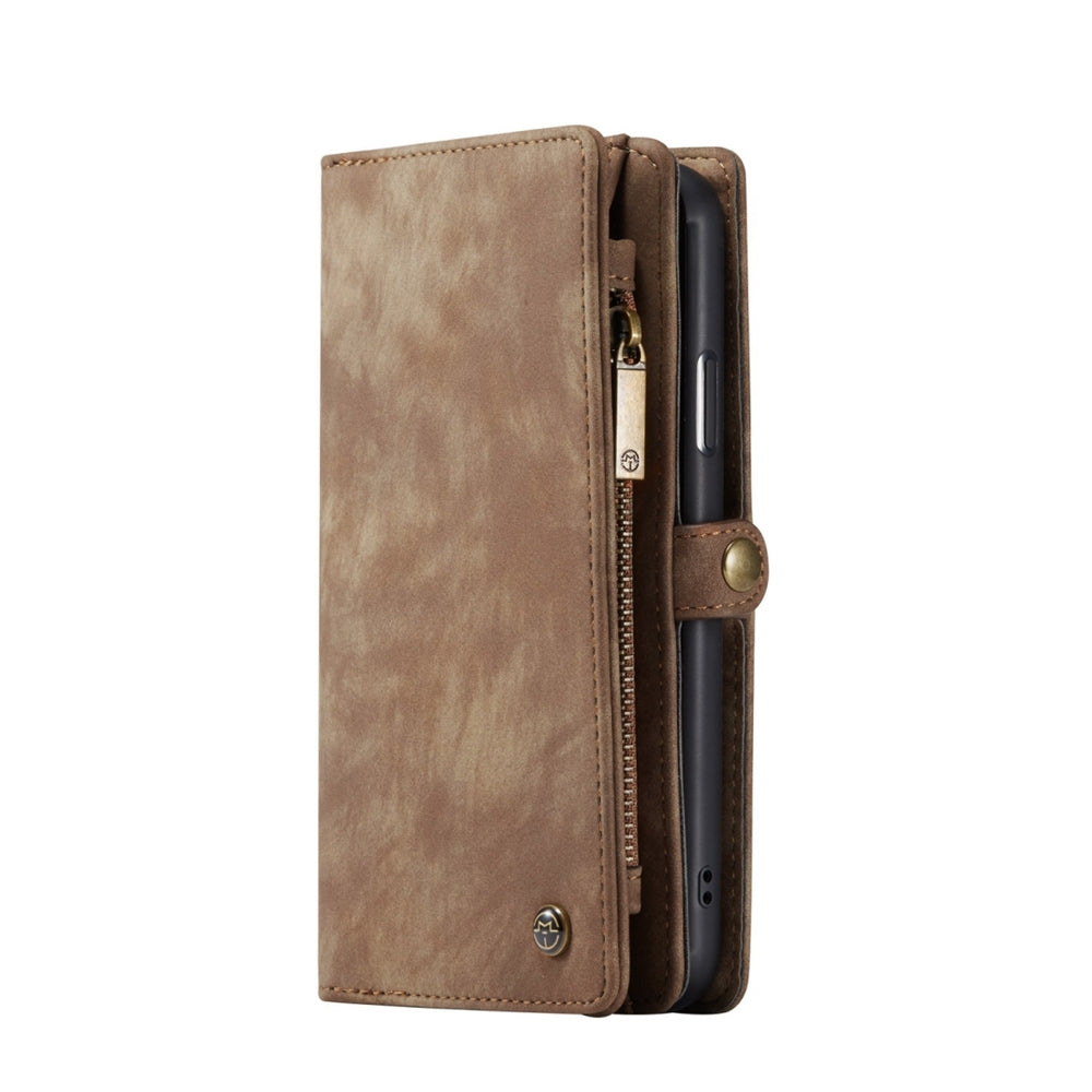 iPhone 11 Case CASEME Multi-slot Detachable Wallet - Brown