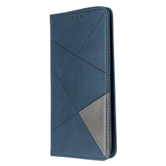 Samsung Galaxy S20 Case Rhombus Texture Wallet - Blue