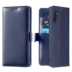 Samsung Note 10 Plus Case Made With PU Leather and TPU - Blue