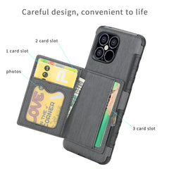 iPhone 12 Mini Case Made With PU Leather and TPU - Grey