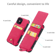 iPhone 12 Pro Max Case Cloth Texture + TPU Protective Red