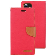 iPhone 12 Mini Case MERCURY GOOSPERY Canvas Diary - Red